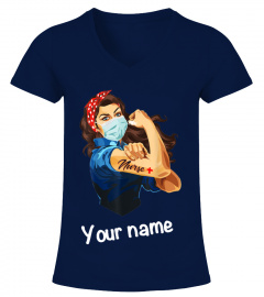 Personalized Customized Rosie The Riveter - Woman Nurse
