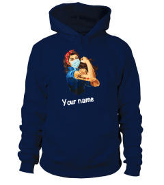 Personalized Customized Rosie The Riveter - Woman Nurse