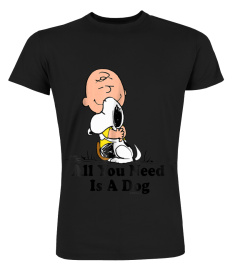SNOOPY PEANUTS ALL YOU NEED IS A DOG T SHIRT