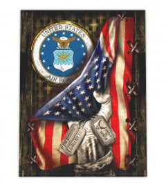 CANVAS  USAF - Wooden frame mounting, Print on woven cloth 