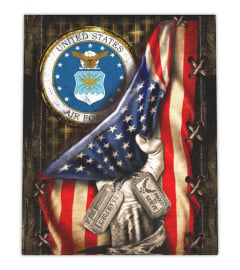 CANVAS  USAF - Wooden frame mounting, Print on woven cloth 