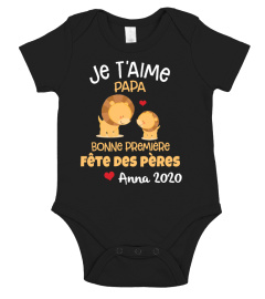 Je t'aime papa. Bonne première fête des pères