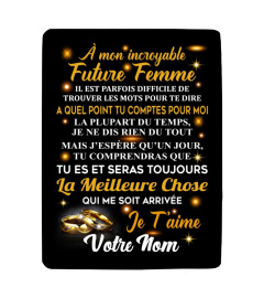 FR - À MON INCROYABLE FUTURE FEMME