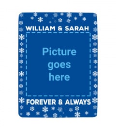 Christmas Personalized Blanket For Couple 