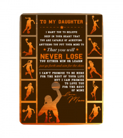 Basketball To My Daughter Blanket