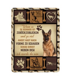 Deutscher Schäferhund Fleecedecke