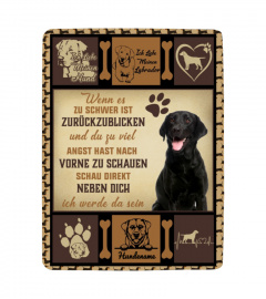 Labrador Schwarz Personalisierte Decke