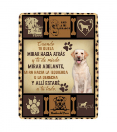 Labrador Blanco Manta Personalizada