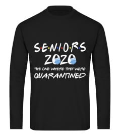 Seniors 2020 The One Where They were Quarantined Social Distancing Funny Gift Men Women