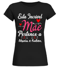 ESTA INCRÍVEL MÃE PERTENCE A TSHIRT PERSONALIZADO