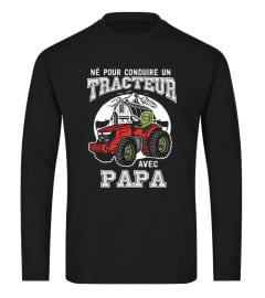 né pour conduire un tracteur avec papa