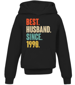 30Th Wedding Anniversary Gift - Best Husband Since 1990 T-Shirt