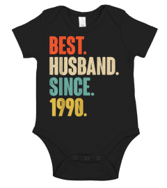 30Th Wedding Anniversary Gift - Best Husband Since 1990 T-Shirt