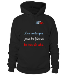 Tshirt RSping "M'en voulez pas pour les fliets et les coins de table"