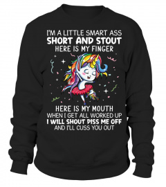 I Am A Little Smart Ass Short And Stout Here Unicorn Flowy Tank Unicorn Gifts Funny Unicorn Sayings Unicorn Outfit