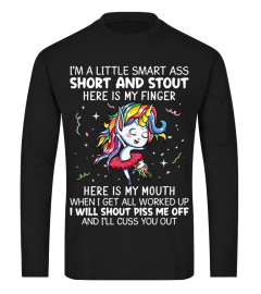 I Am A Little Smart Ass Short And Stout Here Unicorn Flowy Tank Unicorn Gifts Funny Unicorn Sayings Unicorn Outfit