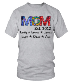 Mom Est - Personalized year and kids names