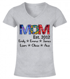 Mom Est - Personalized year and kids names