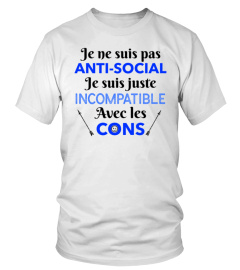 Je ne suis pas Anti-Social Mug - Tshirt - Bag - Pillow