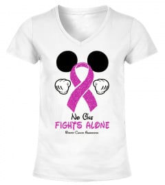 Mickey No one fights alone Breast Cancer Awareness