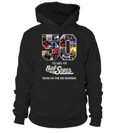 50 years of Bob Seger-Black round neck T-Shirt Unisex