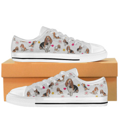 Basset Hound - Heart-Sneaker