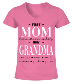 First Mom - Now Grandma Personalized names