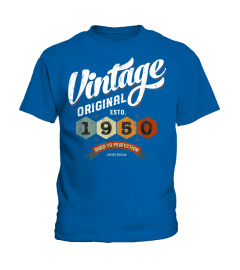 70Th Birthday Gift Born In 1950 Vintage Original T-Shirt