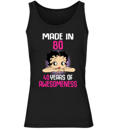 Betty Boop Made in 80 40 years of awesomeness