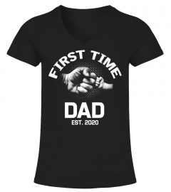 First Time Dad Est 2020 Shirt Father's Day Gift For Dad