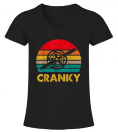 Bicycle Cranky Retro Vintage Gift For Cycling Lovers T-Shirt