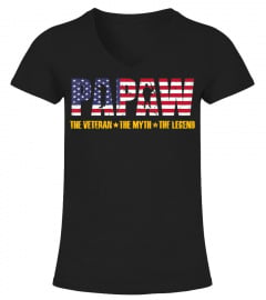 Papaw The Veteran The Myth The Legend Shirt Fathers Day Gift