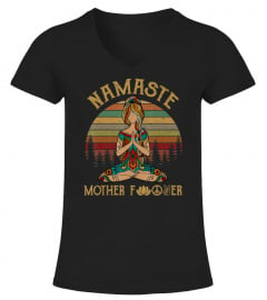 Namaste Motherfucker Yoga Vintage Funny T-shirt Men Women