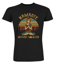 Namaste Motherfucker Yoga Vintage Funny T-shirt Men Women