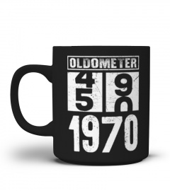 Oldometer 49 50 Born In 1970 Funny Birthday Dad Gift T-Shirt