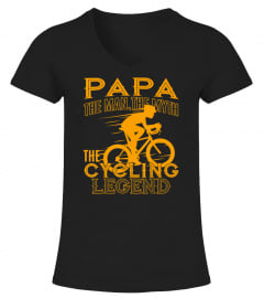 Papa The Man The Myth The Cycling Legend Cool T-shirt Gift