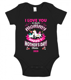 Unicorn I Love You So Much Mommy TL2904080a