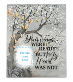 YOUR WINGS WERE READY MEMORIAL CANVAS