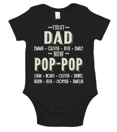 First Dad - Now Pop-pop - Personalized Names