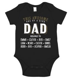 This awesome one of a kind Dad - Personalized names v2