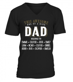 This awesome one of a kind Dad - Personalized names v2