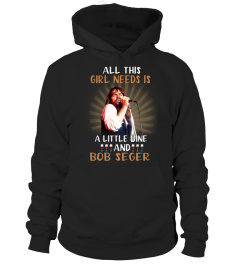 Bob Seger Custom T shirt. All this girl needs is a little wine and Bob Seger