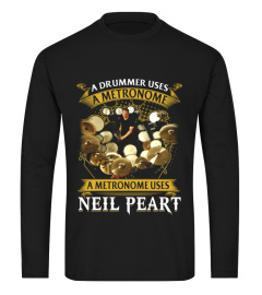 Rush custom T Shirt. Neil Peart The Professor TShirt. A drummer uses a metronome A metronome uses Neil Peart