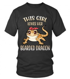 This Girl Loves Her Bearded Dragon Lizard T-Shirt