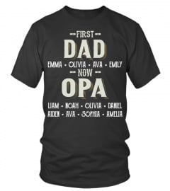 First Dad - Now Opa - Personalized Names
