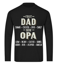 First Dad - Now Opa - Personalized Names