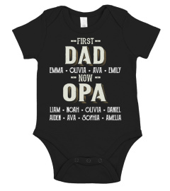 First Dad - Now Opa - Personalized Names