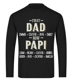 First Dad - Now Papi - Personalized Names