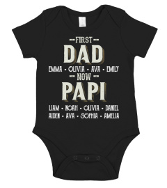 First Dad - Now Papi - Personalized Names