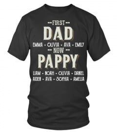 First Dad - Now Pappy - Personalized Names